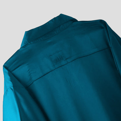 EMERALD GREEN SATIN SHIRT