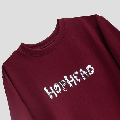 MAROON PROBLEM BOXY T-SHIRT