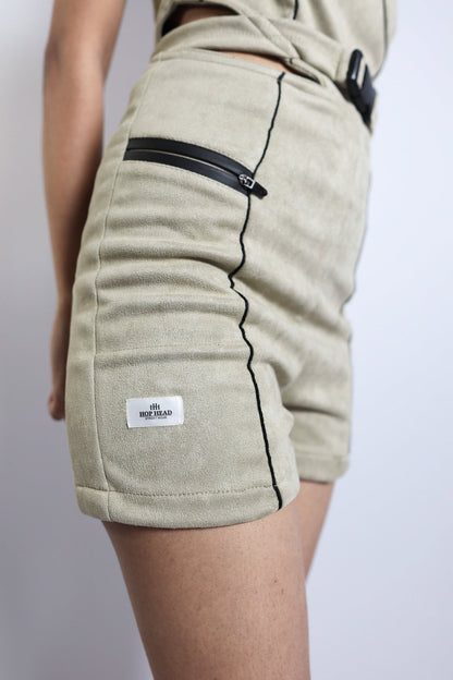 SUEDE ROMPER
