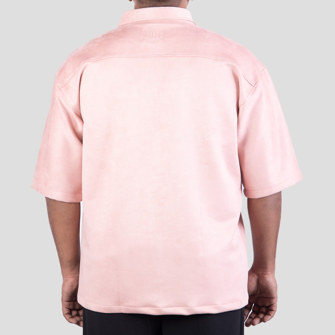 CORAL PINK CLASSIC SUEDE SHIRT