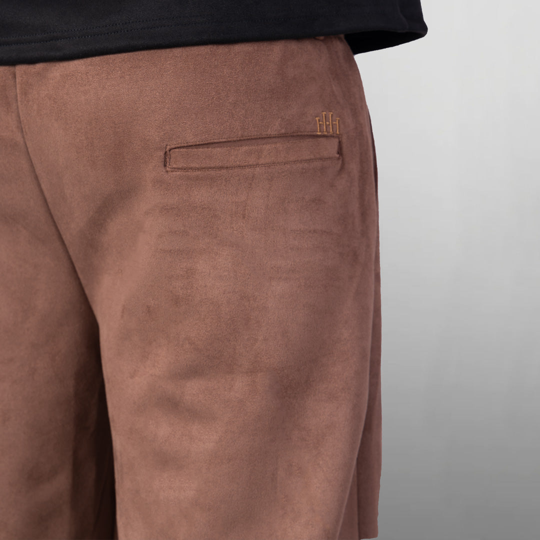 BROWN CLASSIC SUEDE PANTS