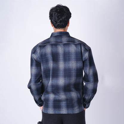 FLANNEL FLAP ZIPPER JACKET