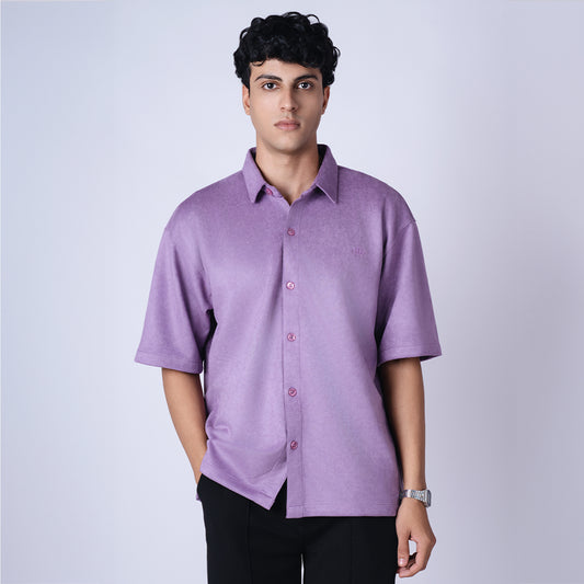 PURPLE CLASSIC SUEDE SHIRT