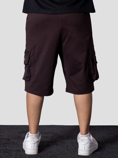 COFFEE POCKET ON POCKET OVERSIZED SHORTS