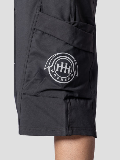 OLIVE GREEN CARPENTER POCKET OVERSIZED SHORTS