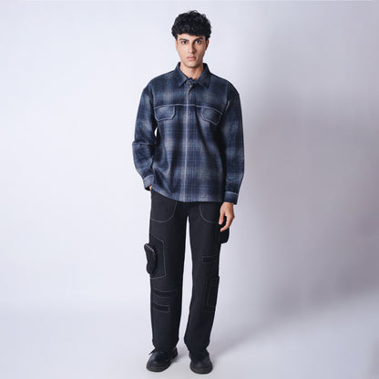 FLANNEL FLAP ZIPPER JACKET