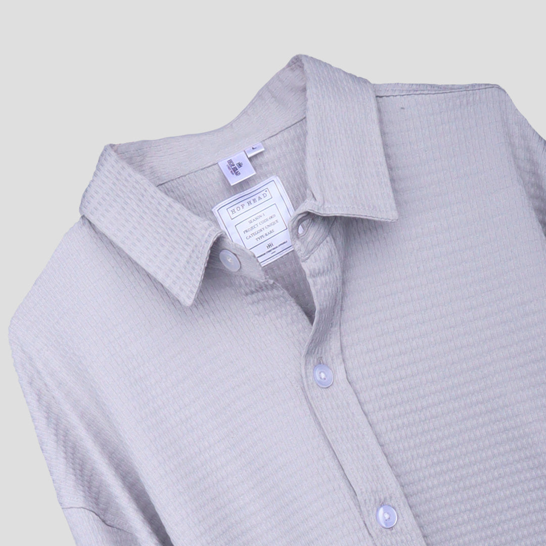 ASH GREY CLASSIC FULL SLEEVE SHIRT