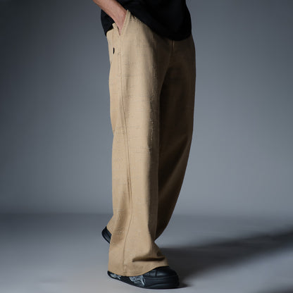 BEIGE ROOFING BOOT CUT DENIM