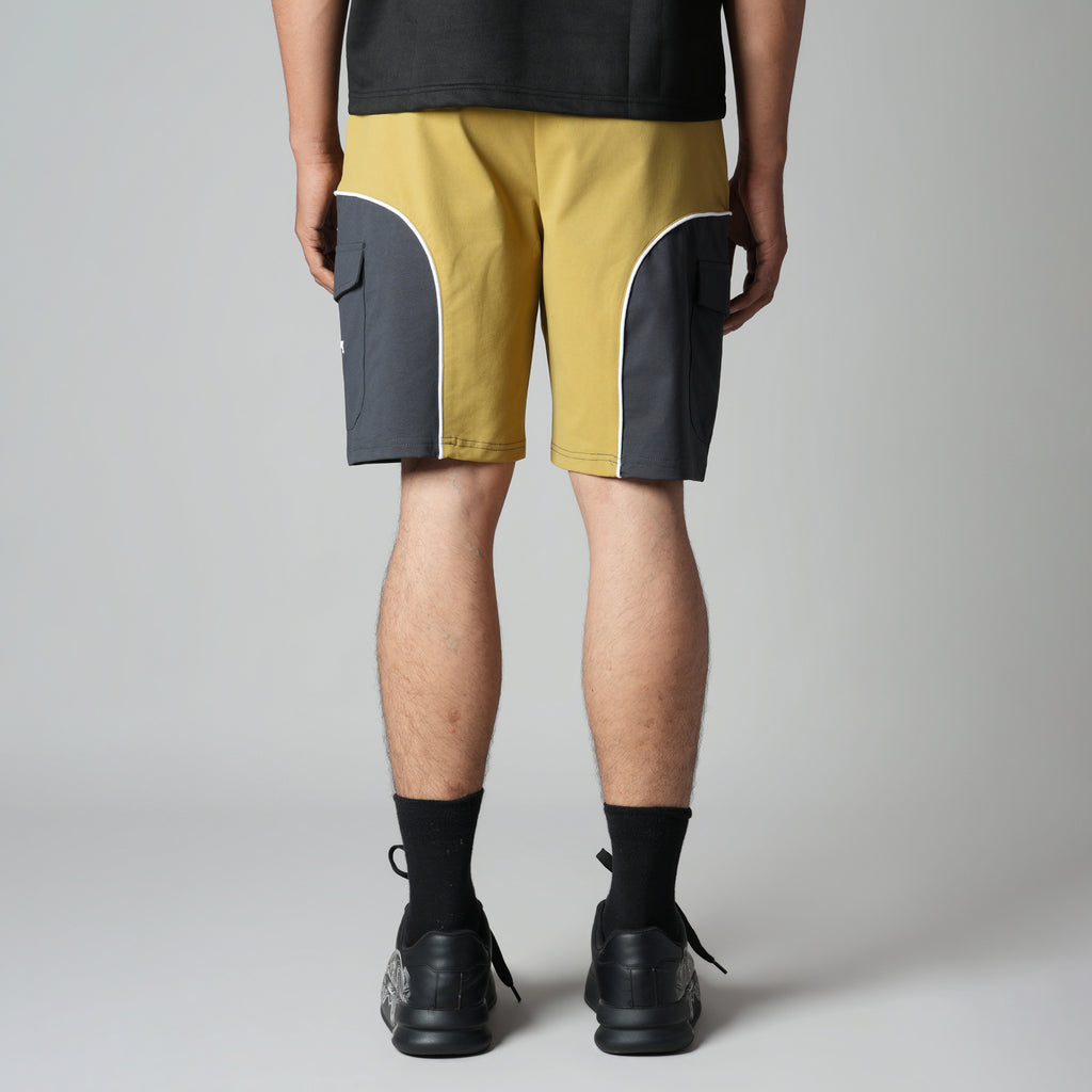 MUSTARD & CHARCOAL DUALTONE SHORTS