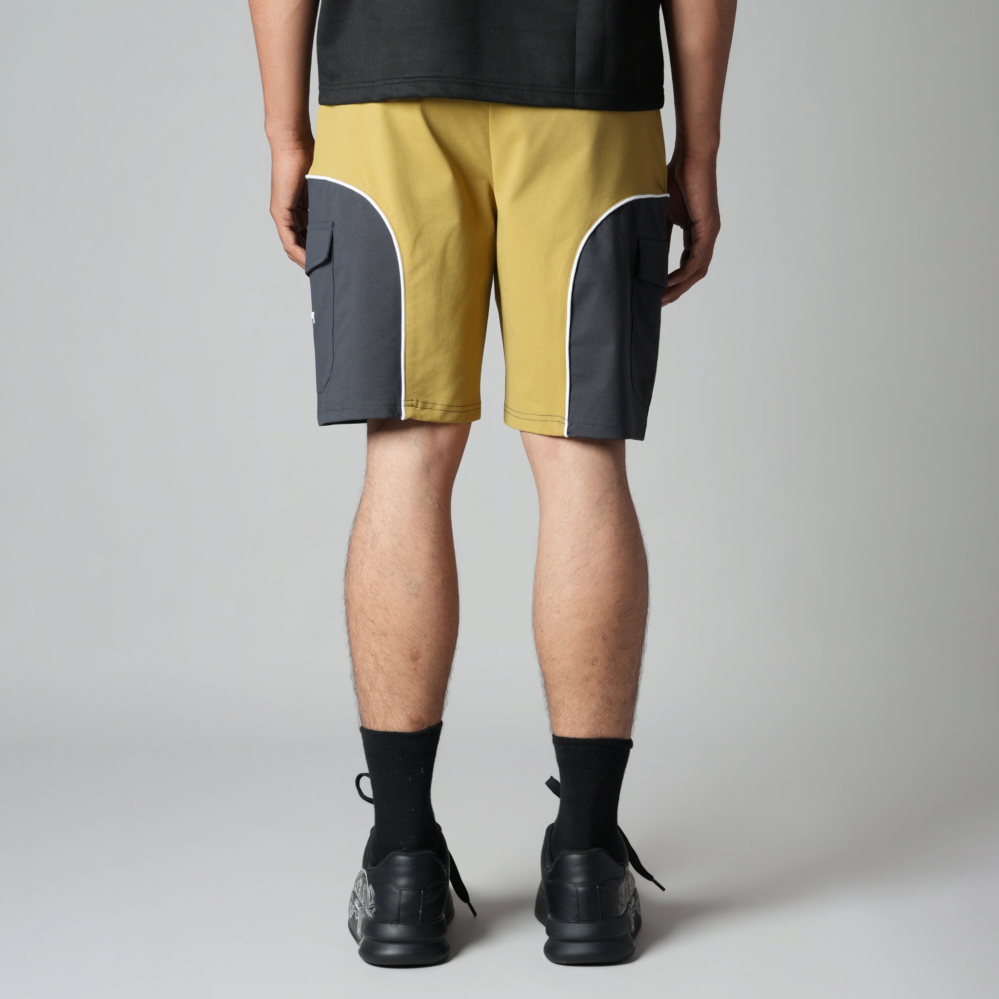 MUSTARD & CHARCOAL DUALTONE SHORTS