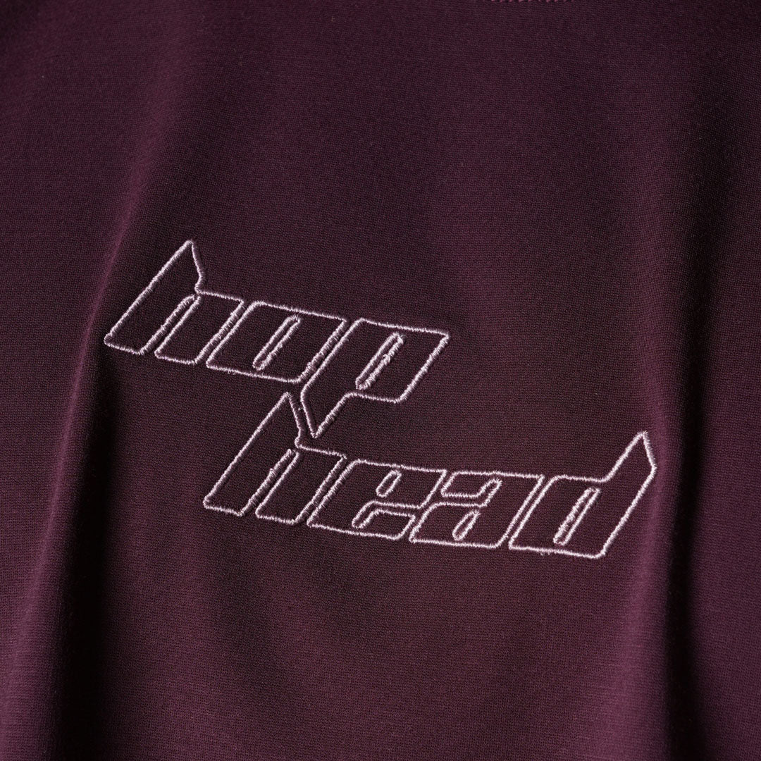 MAROON SPLITPANEL T-SHIRT