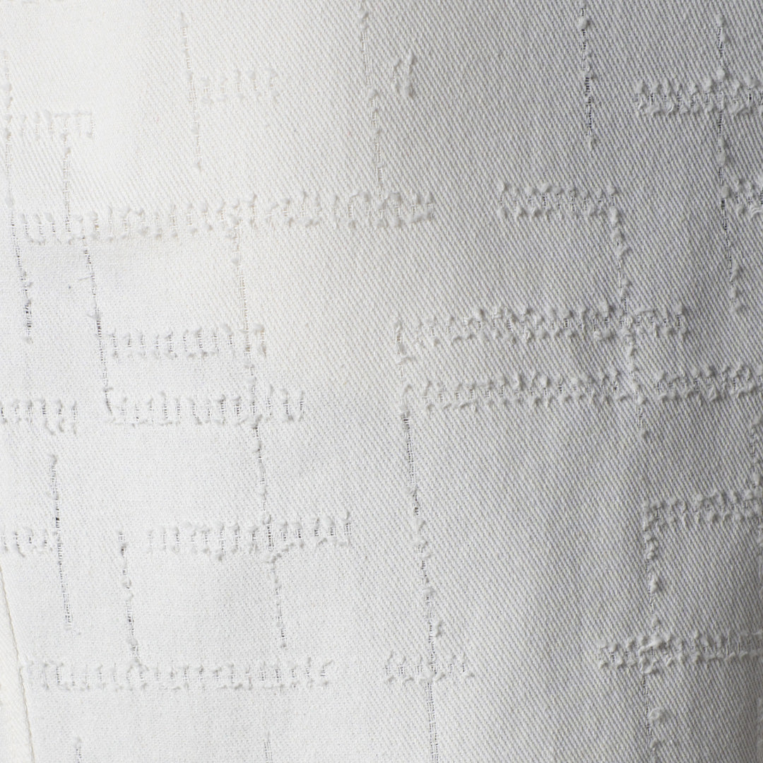 WHITE ROOFING BOOT CUT DENIM