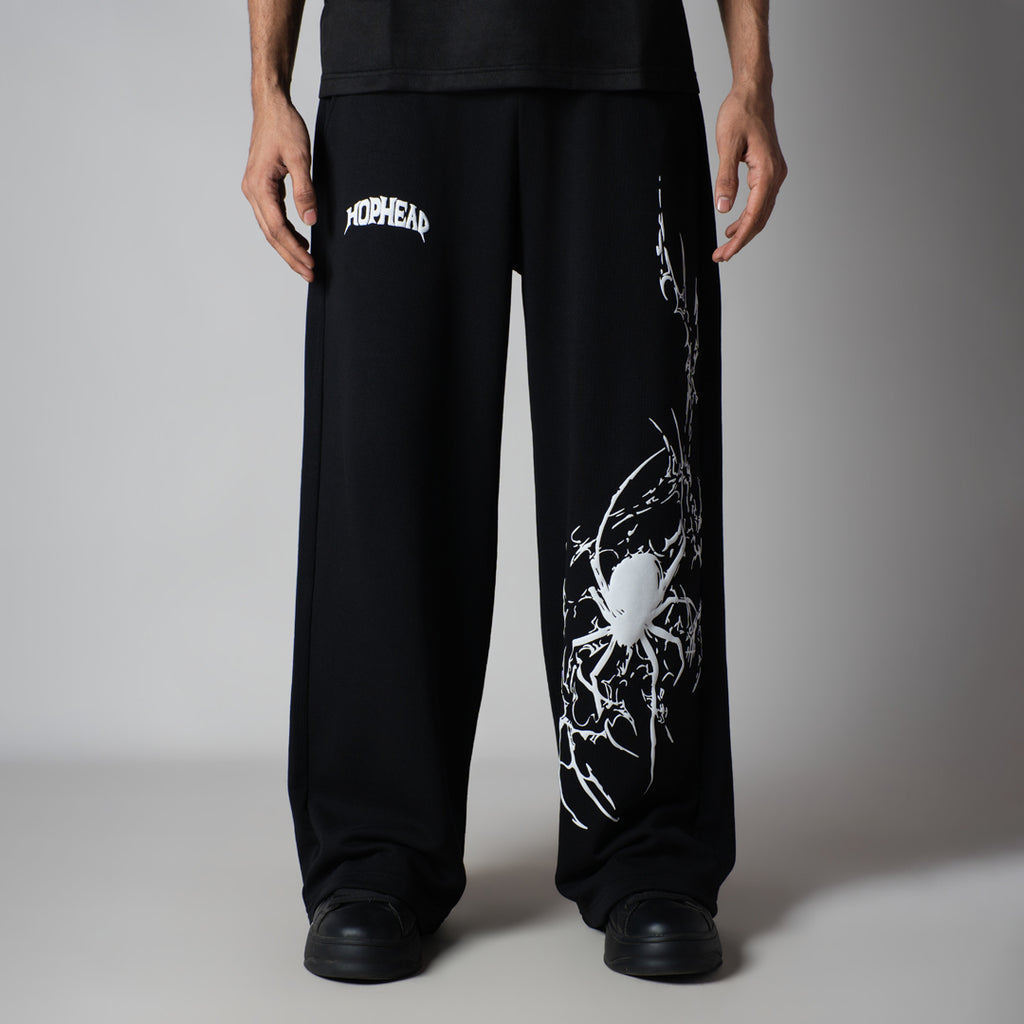 BLACK SPIDER SWEATPANTS