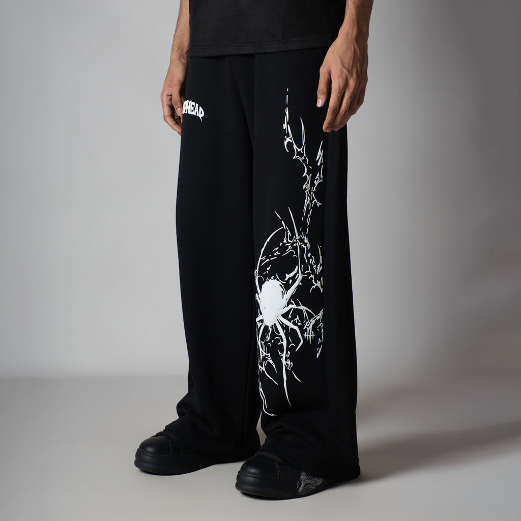 BLACK SPIDER SWEATPANTS