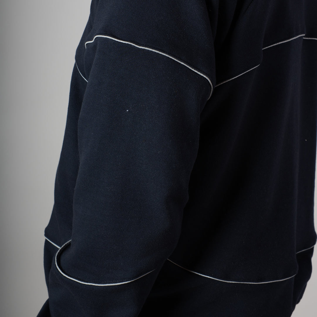 NAVY MIDNIGHT GLOW HEAVY ZIPPER HOODIE