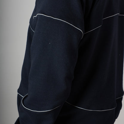 NAVY MIDNIGHT GLOW HEAVY ZIPPER HOODIE