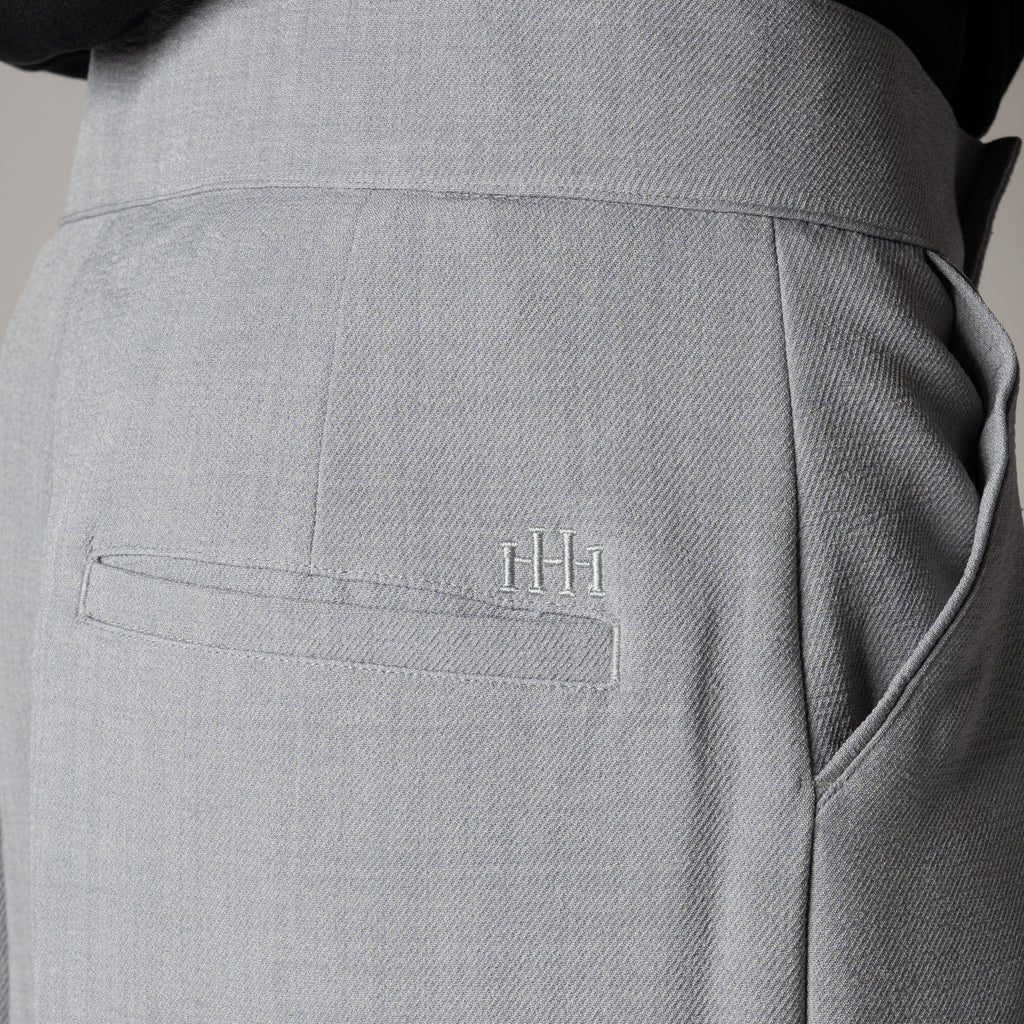 MOON GREY SINGLE BUTTON TROUSER