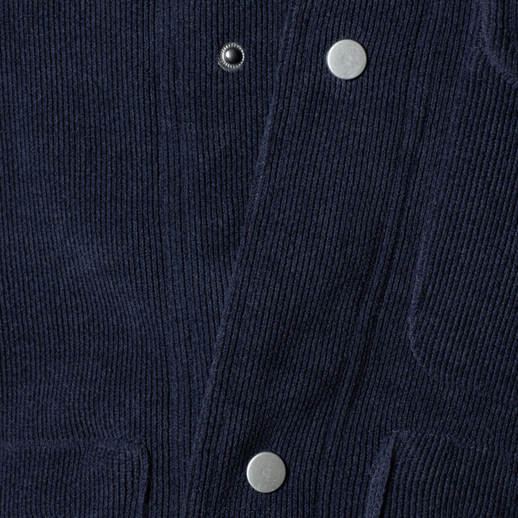 NAVY KNITDRIP UTILITY JACKET