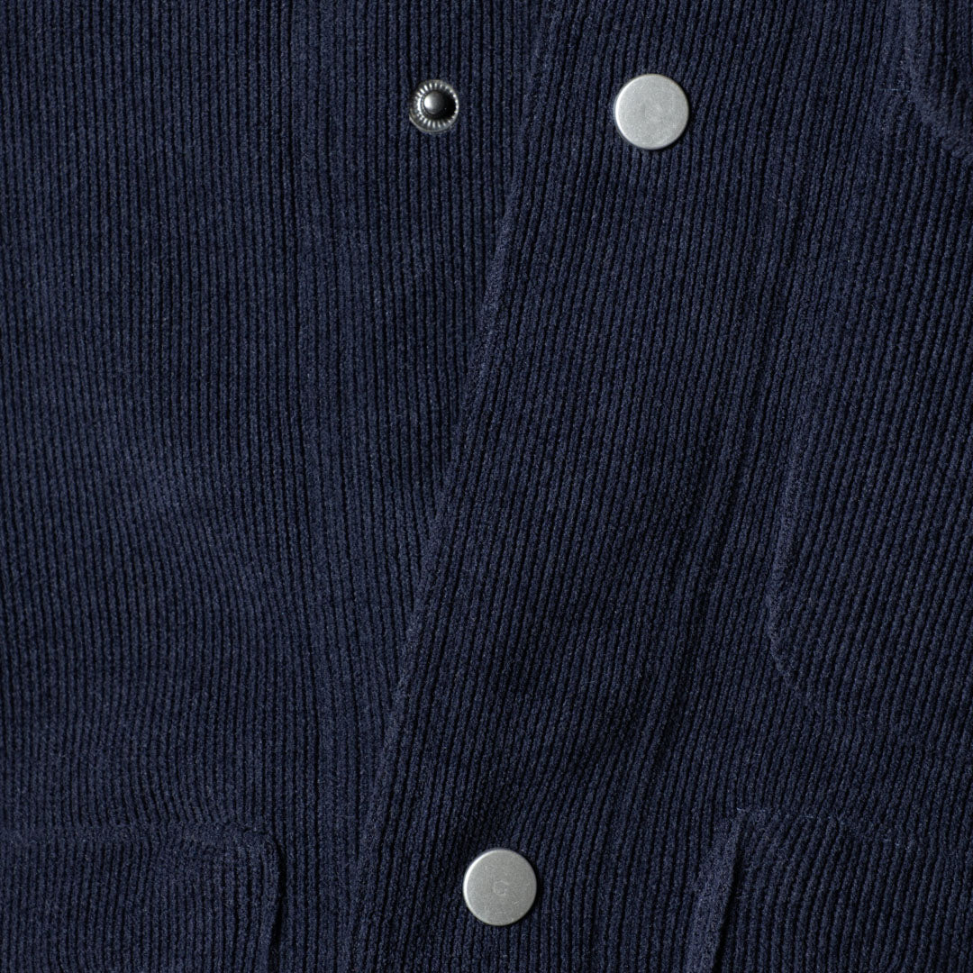 NAVY KNITDRIP UTILITY JACKET