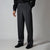 DK. GREY DOUBLE PLEAT STRAIGHT FIT TROUSER