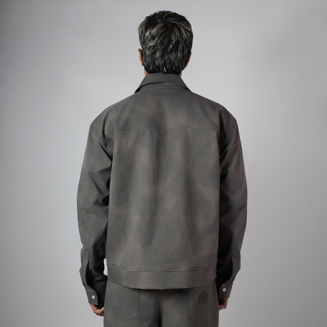 GREY CLOUDRIP POCKET JACKET