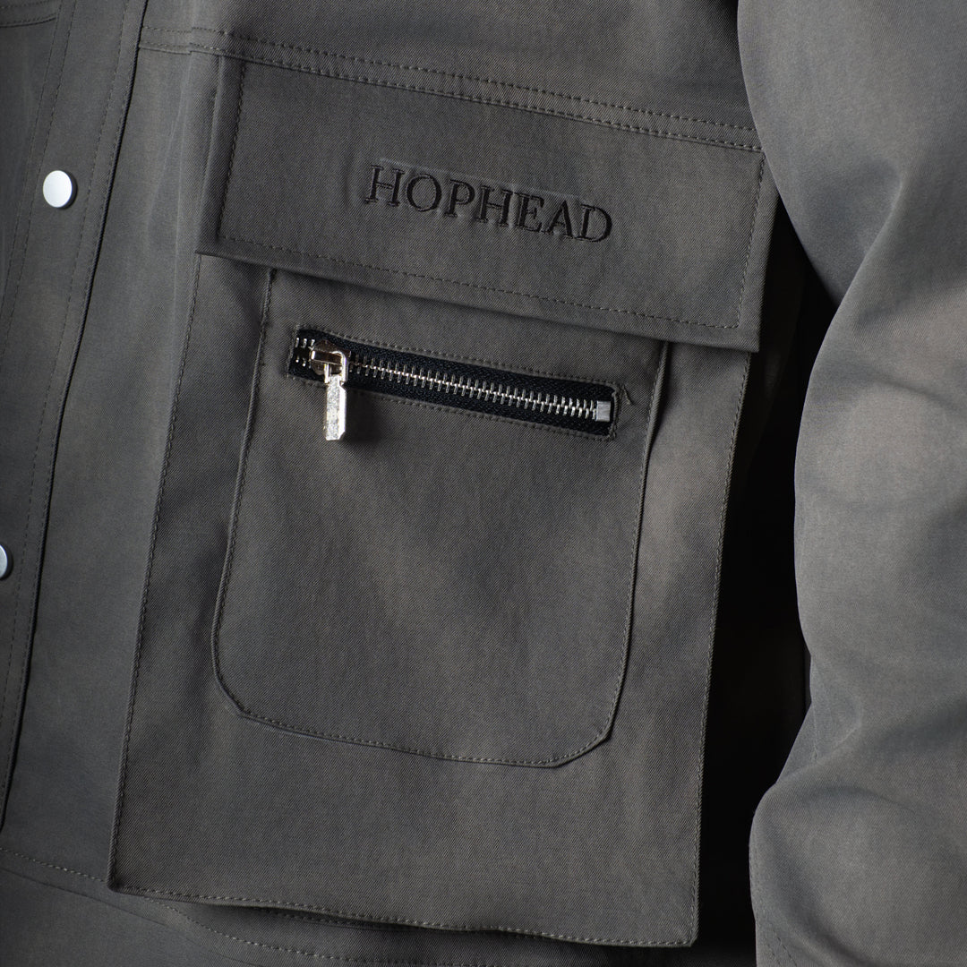 GREY CLOUDRIP POCKET JACKET
