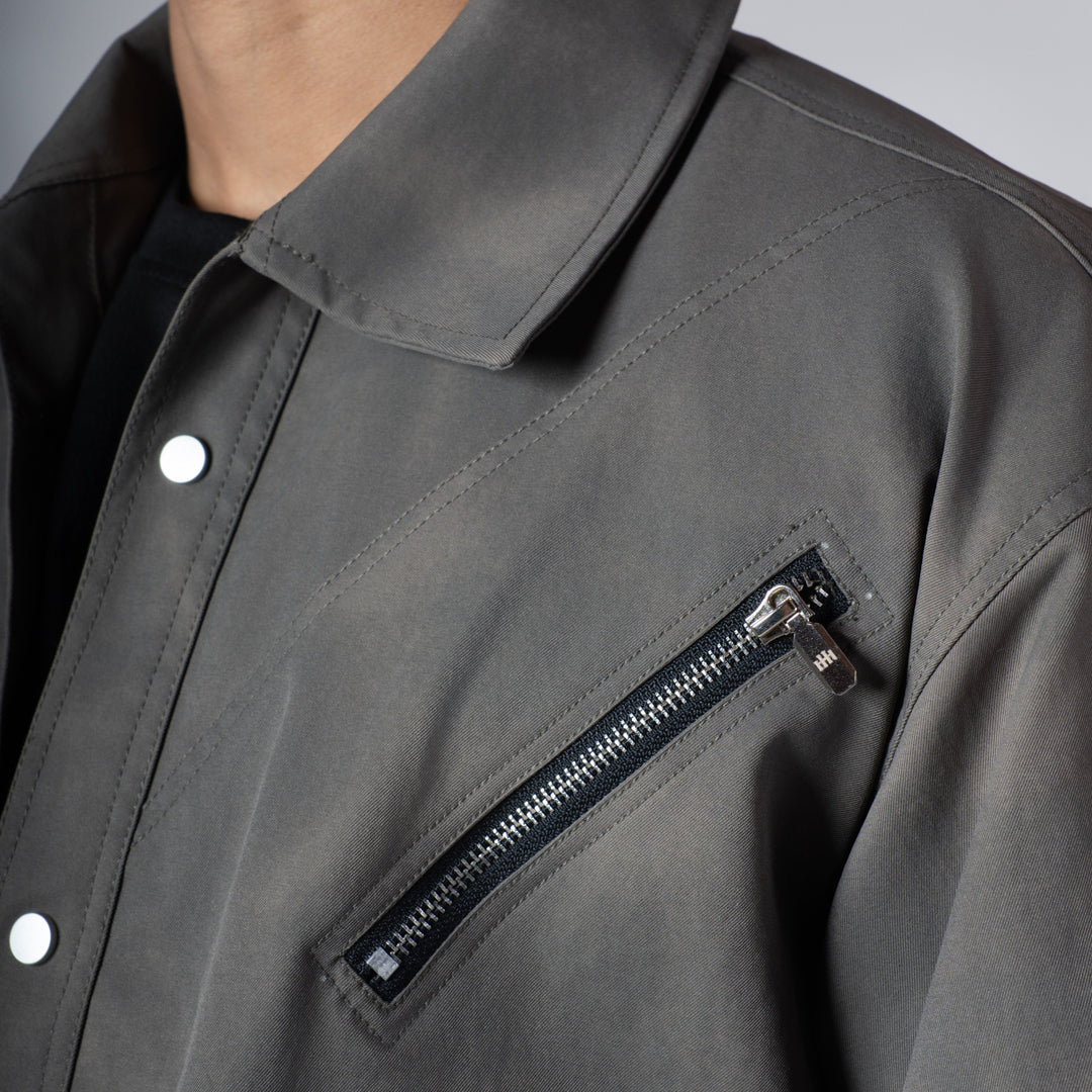 GREY CLOUDRIP POCKET JACKET