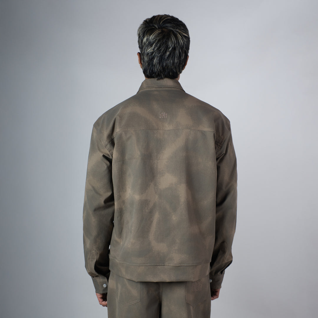 BROWN CLOUDRIP ZIPPER JACKET