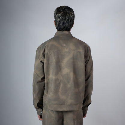 BROWN CLOUDRIP ZIPPER JACKET