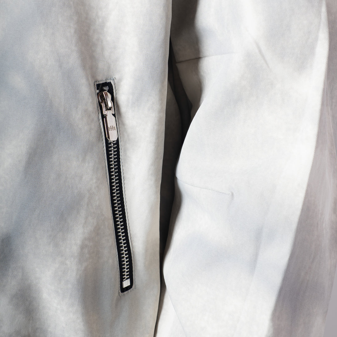 WHITE CLOUDRIP ZIPPER JACKET