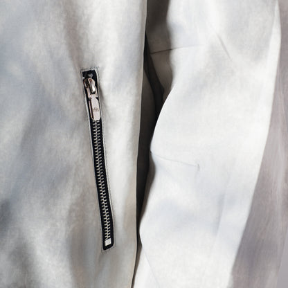 WHITE CLOUDRIP ZIPPER JACKET