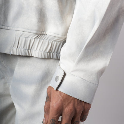 WHITE CLOUDRIP ZIPPER JACKET