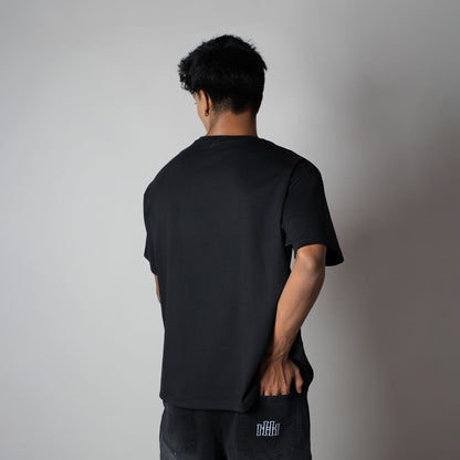 BLACK CREW NECK T-SHIRT