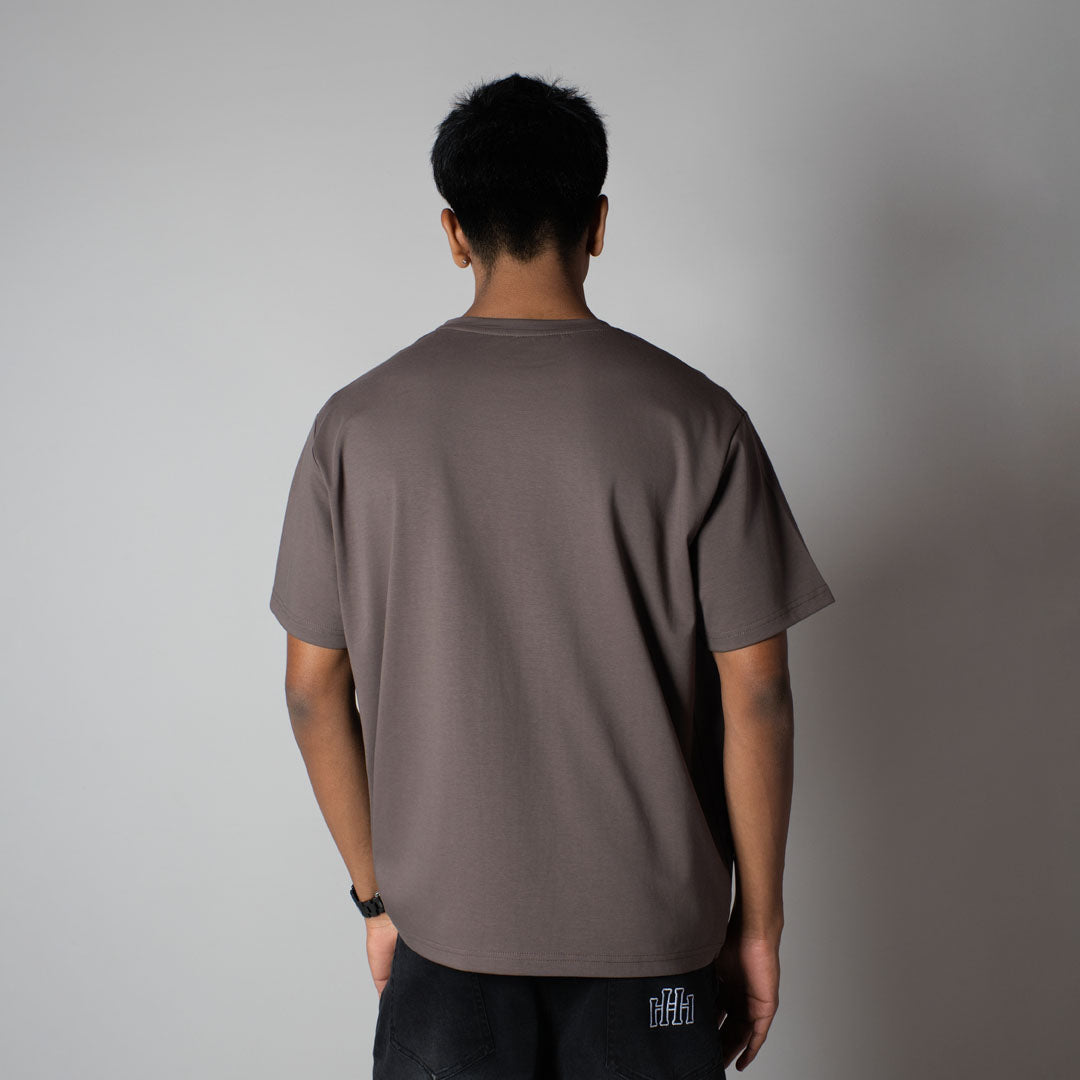 GREY CREW NECK T-SHIRT