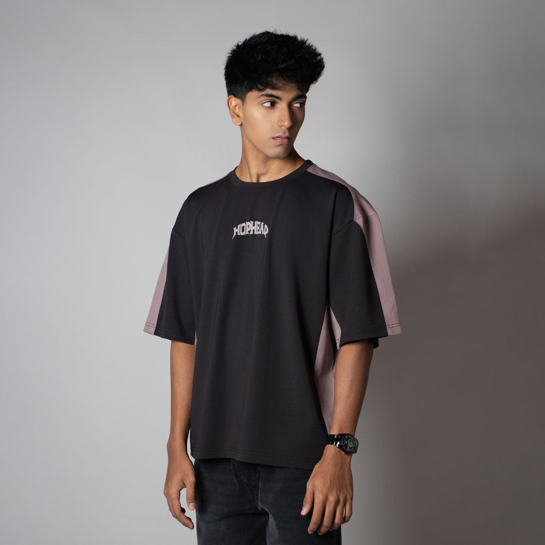 CHARCOAL SIDECUT T-SHIRT