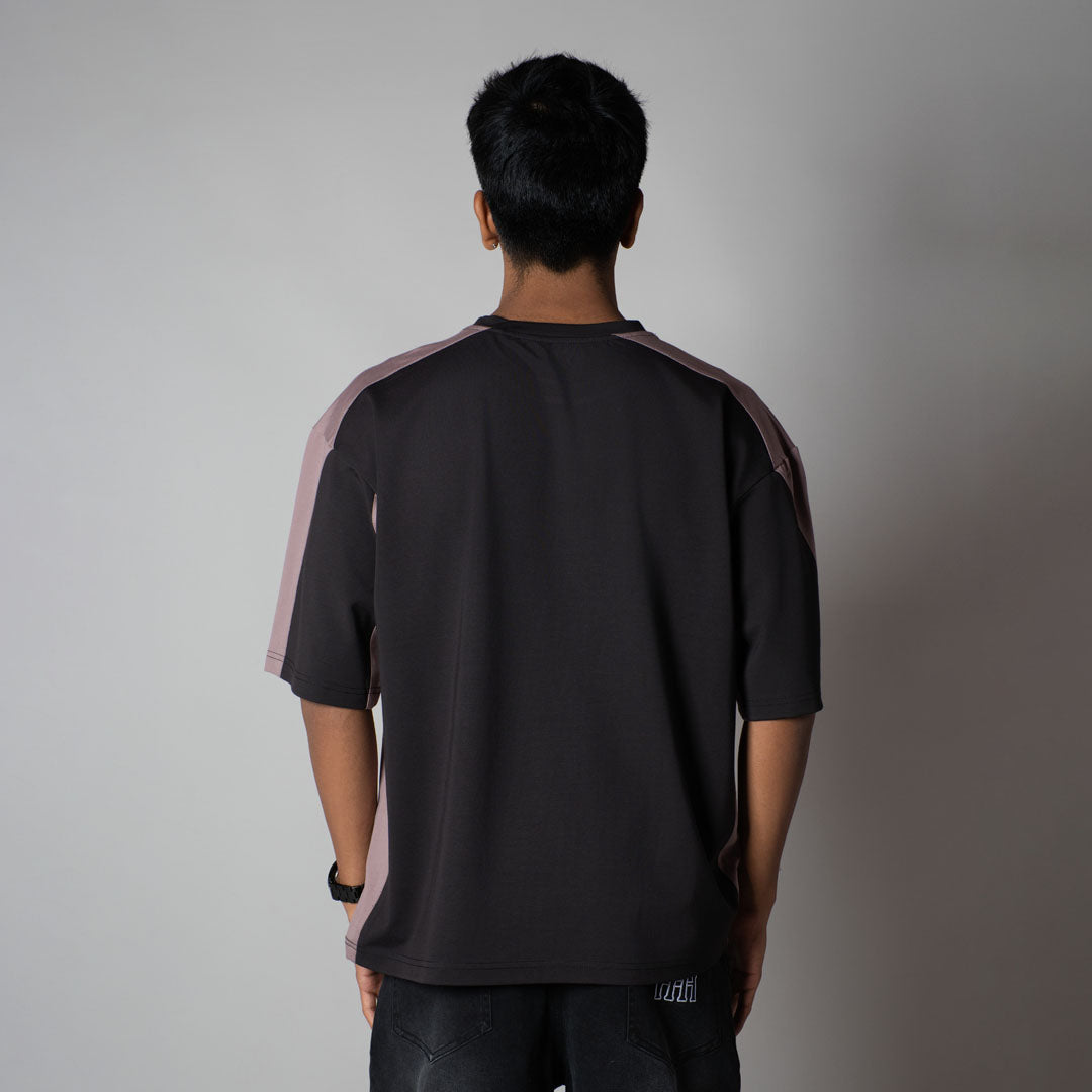 CHARCOAL SIDECUT T-SHIRT