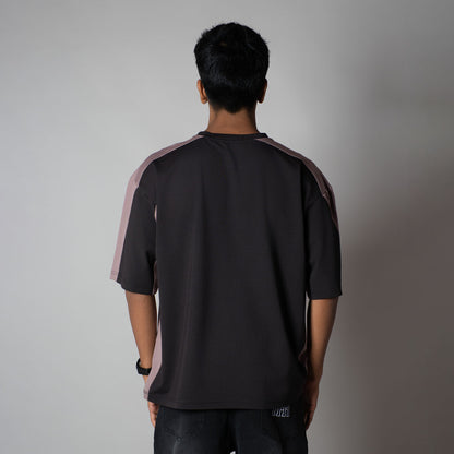 CHARCOAL SIDECUT T-SHIRT