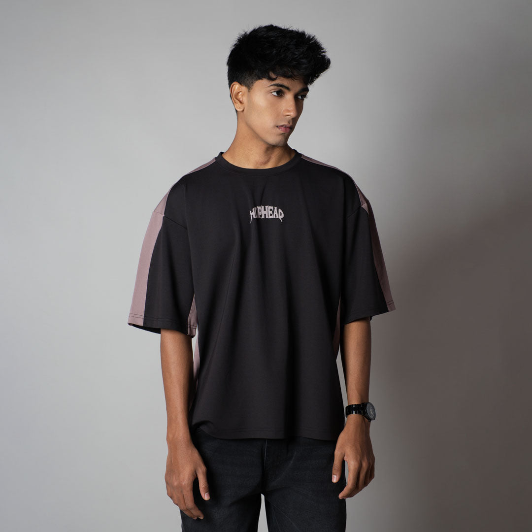 CHARCOAL SIDECUT T-SHIRT