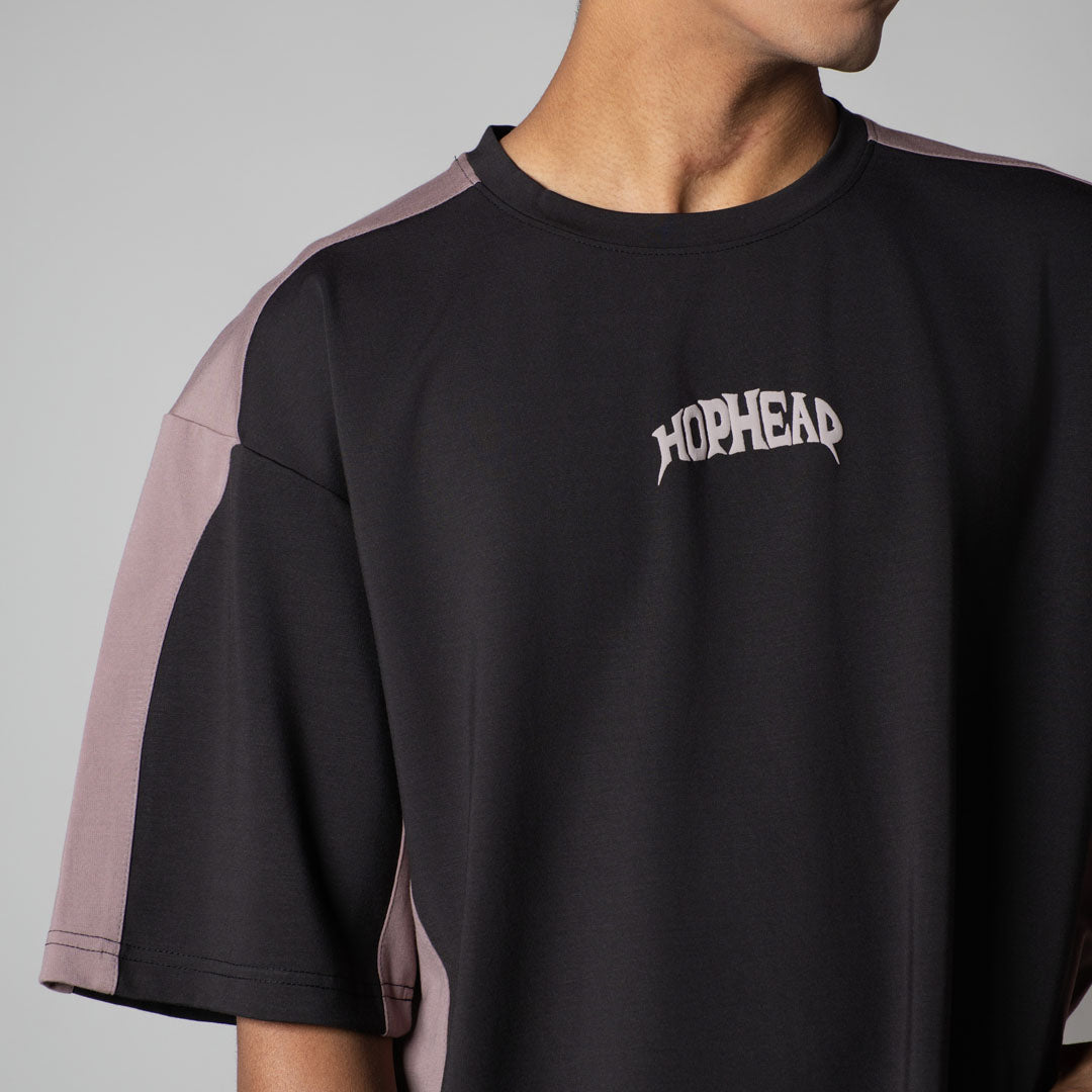 CHARCOAL SIDECUT T-SHIRT