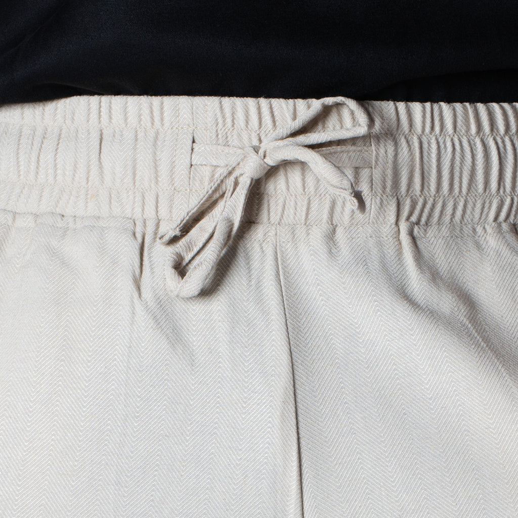 IVORY HAZE FLOW FABRIC PANT