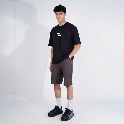 CARBON CARPENTER POCKET OVERSIZED SHORTS