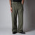OLIVE CHECKERED ROOFING BOOT CUT DENIM