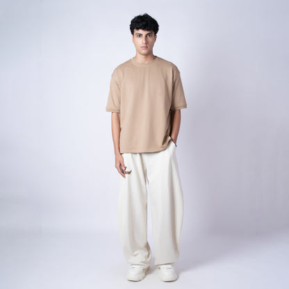IVORY EXTREME BAGGY BASIC SWEATPANTS