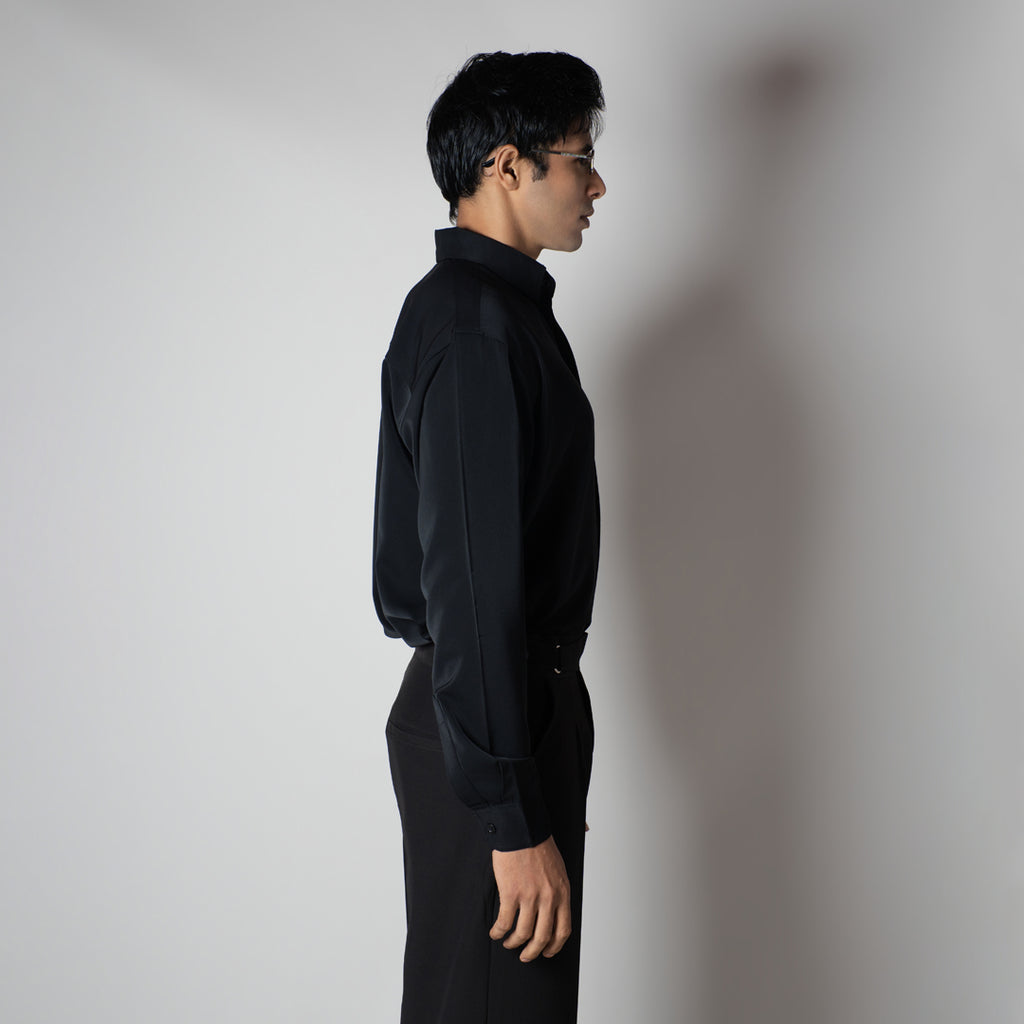 BLACK KOREAN ULTRALITE SHIRT