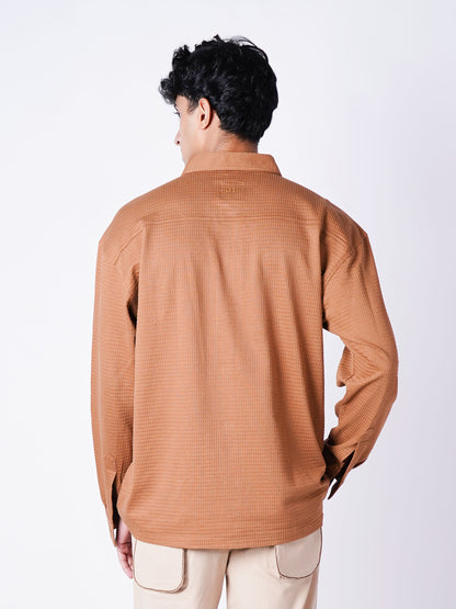 BROWN CLASSIC FULL SLEEVE SHIRT