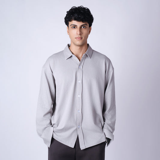 ASH GREY CLASSIC FULL SLEEVE SHIRT