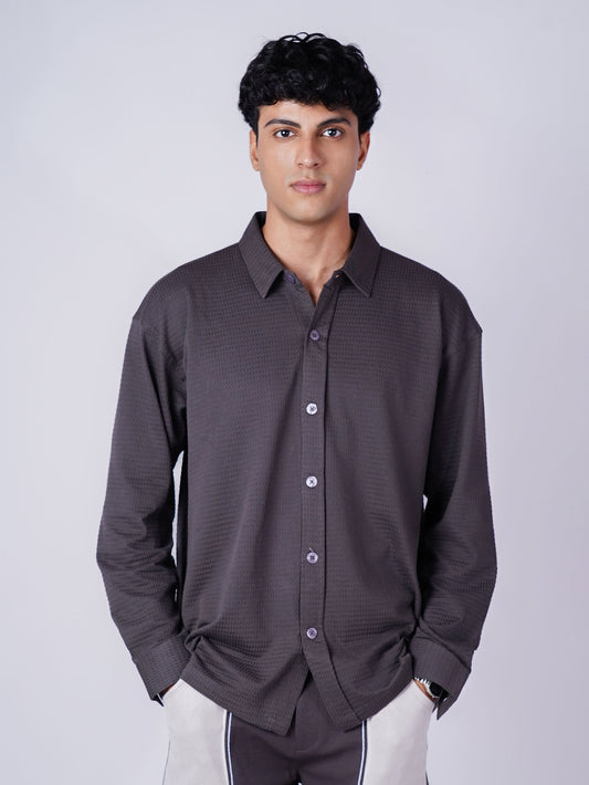 CHARCOAL CLASSIC FULL SLEEVE SHIRT