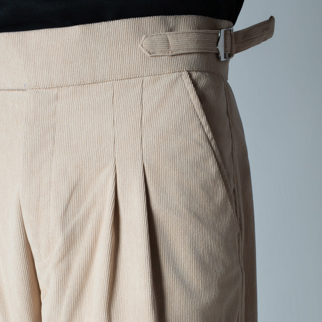 SAND CORDUROY FORMAL TROUSER