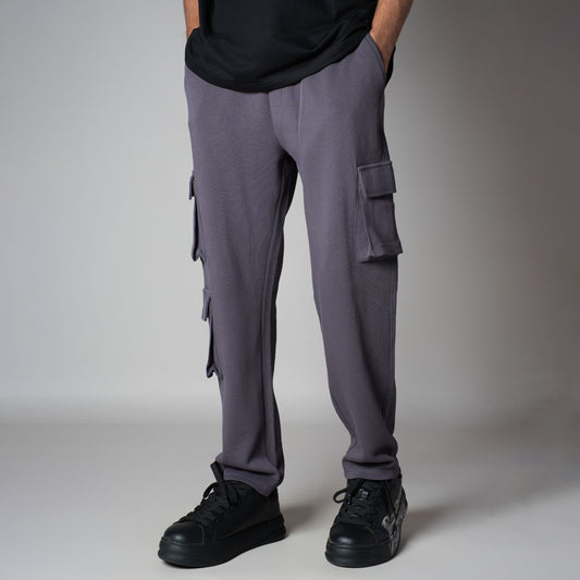 CHARCOAL THREE POCKET SWEATPANTS
