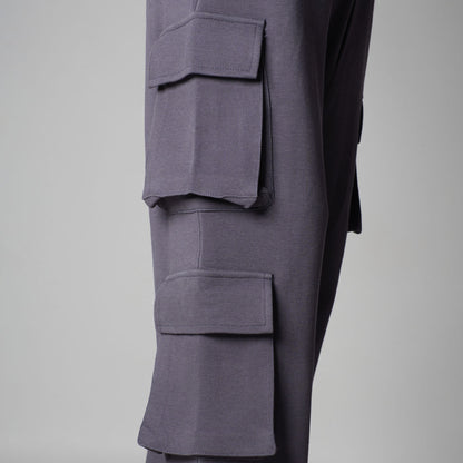 CHARCOAL THREE POCKET SWEATPANTS